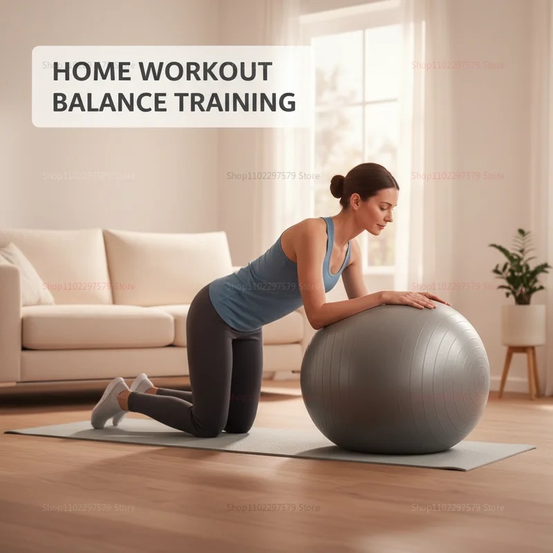 Anti-Burst Yoga Ball with Pump - Pilates Ball Mini review and price