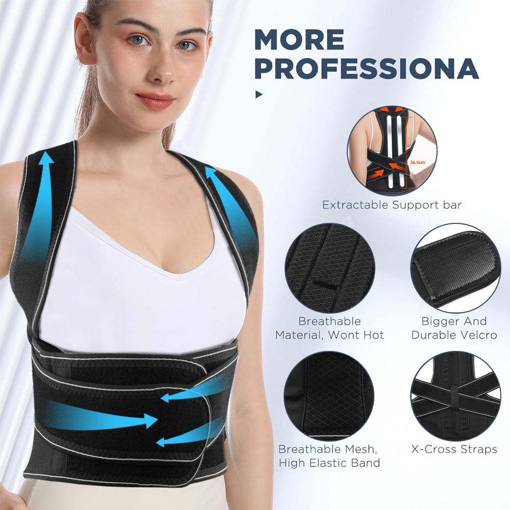 1Pcs Back Brace Posture Correc - Posture Pole Corrector review and price