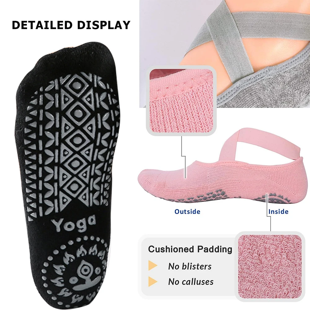 1Pair Yoga Socks for Women Non - Pilate Yoga Workout review and price