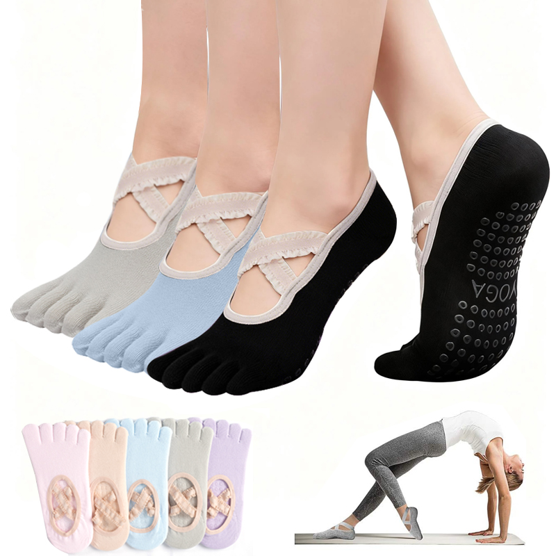 Ladies Non-Slip Pilates Socks  - Pilates Yoga Fitness review and price