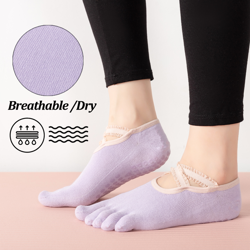 Ladies Non-Slip Pilates Socks  - Pilates Yoga Fitness review and price